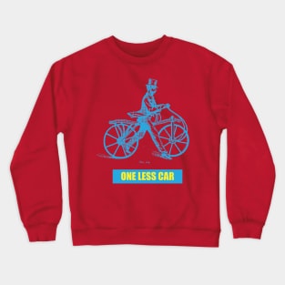 One Less Car Crewneck Sweatshirt